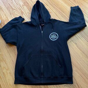HARLEY DAVIDSON black logo hoodie jacket size L